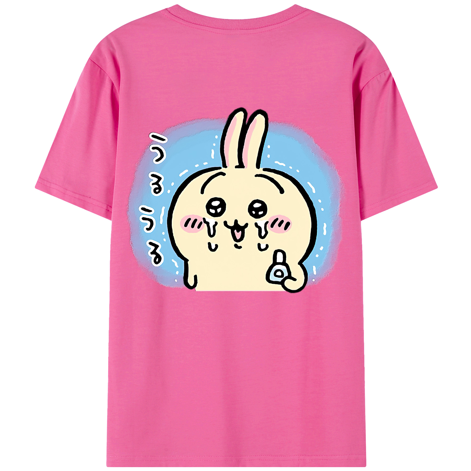 （画像用） ちいかわ うさぎ Chii-kawa usagi レディース半袖Tシャツ(バックプリント)